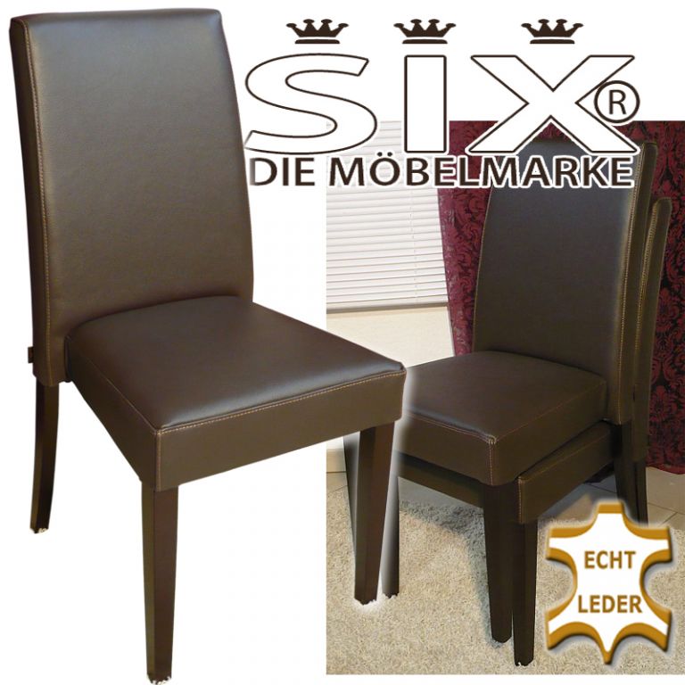 Lederstühle der Möbelmarke SIX - Stilmoebel Designer Moebel - Duisburg