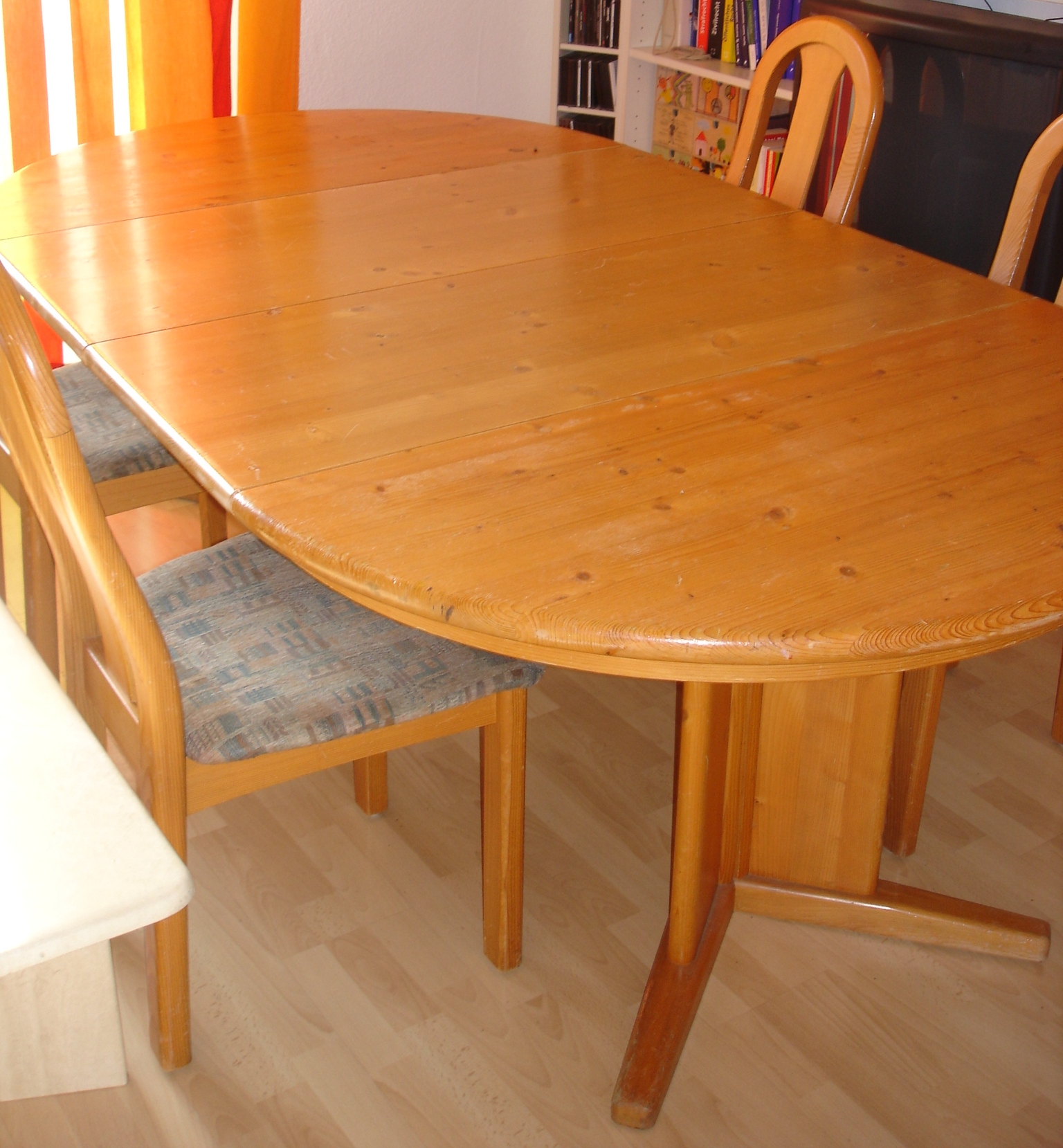 Schönes ausziehbares Esszimmer - Kirschholz-Massiv mit 4 Stühlen - Speisezimmer Essecke - Mannheim