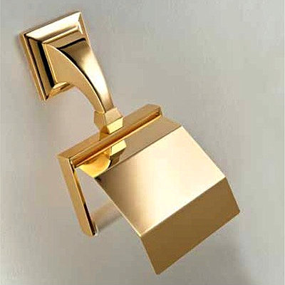 Moderner vergoldeter Toilettenpapierhalter  - Bad Einrichtung - Berlin
