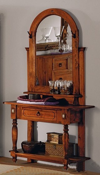 Rustikaler Schminktisch aus Massivholz - Garderobe Flur Keller - Berlin