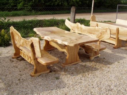 Gartenmöbel, Garnituren aus Massivholz, Massivholzmöbel, Tische, Stühle, Bän - Speisezimmer Essecke - Klingenbach