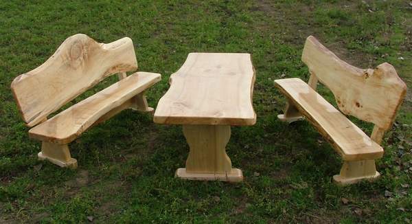 Holzmöbel, Gartenmöbel, Einrichtung aus Echtholz , günstig massiv, rustikal - Speisezimmer Essecke - München
