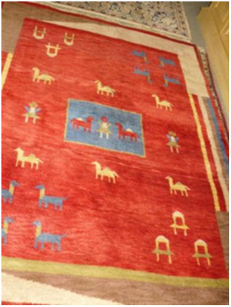 Orientteppich Gabbeh Südwest-Iran 205 x 152 ca. 80 J. alt - Teppiche - Aachen