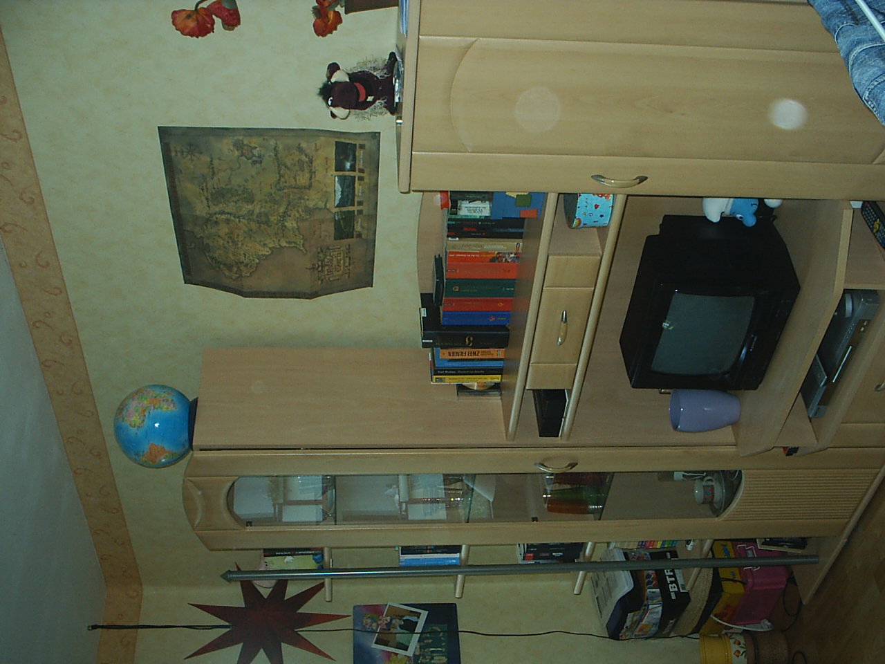 Anbauwand Buche - Wohnzimmerschrank Anbauwand - Hamburg