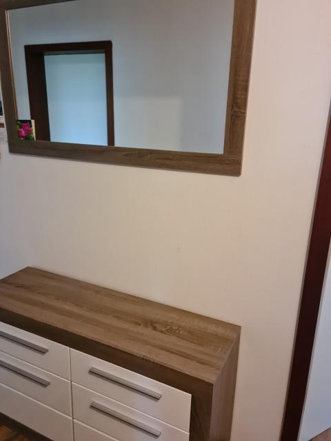 Schuhschrank mit Spiegel  - Wohnzimmerschrank Anbauwand - Herne