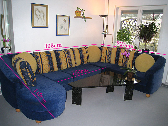 Couch / Sofa / Sitzgarnitur in U-Form - Polster Sessel Couch - Neuhausen auf den Fildern