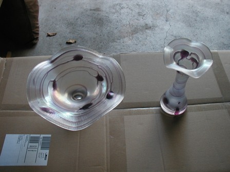 Glasschale und Vase - Haushaltsaufloesungen - hanau