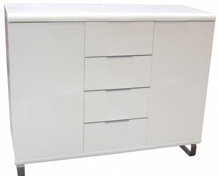 Sideboard in Weiss, Hochglanz - Wohnzimmerschrank Anbauwand - Frankfurt am main