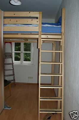 Hochbett aus massivholz 1,40 x 2,00 meter - Betten Bettzeug - bielefeld