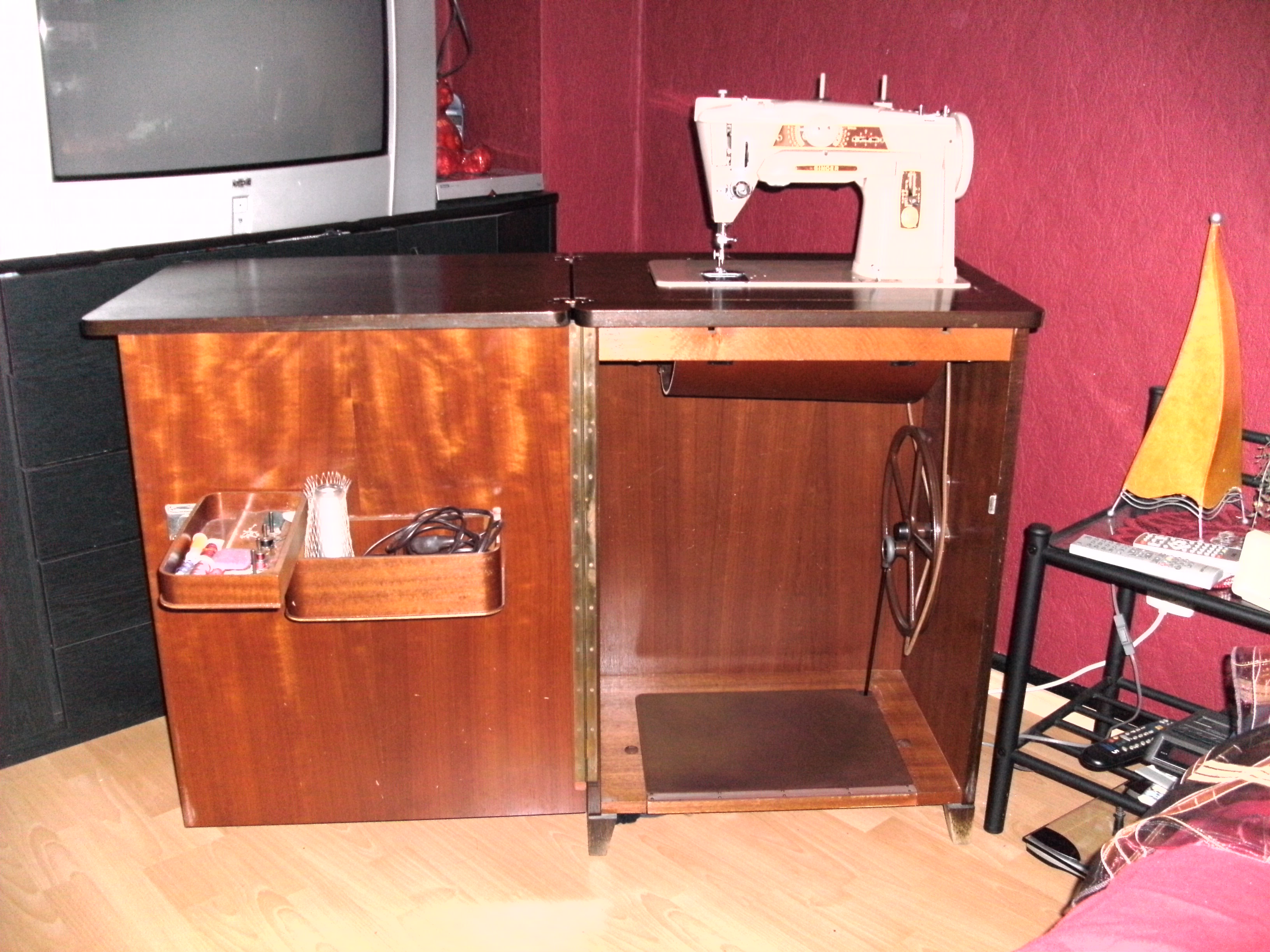 Nähmaschine Singer 401 versenkbar mit org. Gebrauchsanweisung - Sonstige Haushaltsmaschinen - Herne