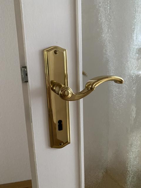 Biete 7 hochwertige schwere goldfarbene Türklinken - Hausrat Alles Sonstige - Braunschweig