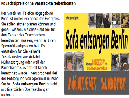 12157 Berlin - Steglitz sofa-entsorgen-berlin.de - Polster Sessel Couch - Berlin