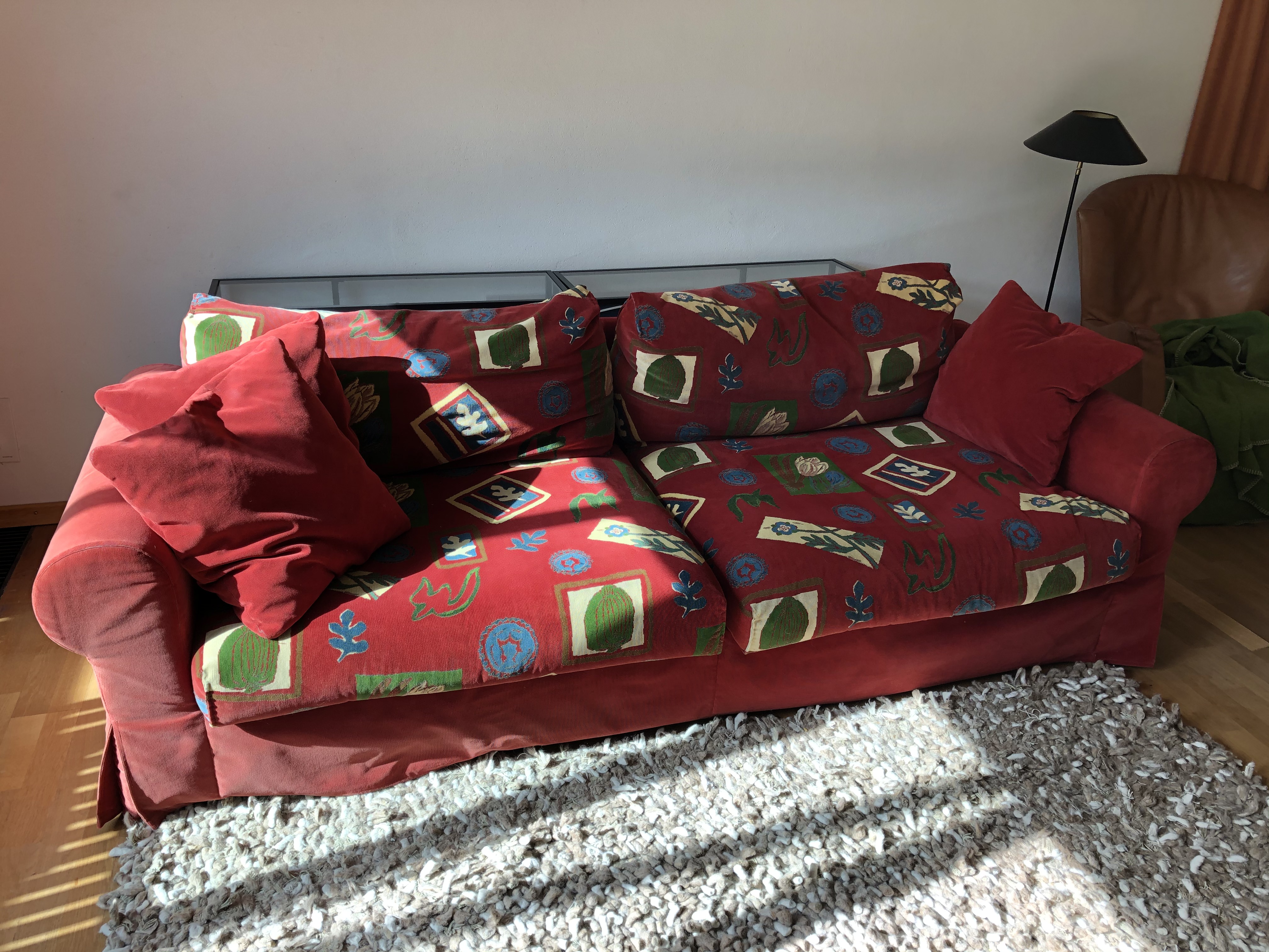 Sofa 3-Sitzer  Rot  von IP Design Jon Edwards  Laura - Polster Sessel Couch - Eckernförde